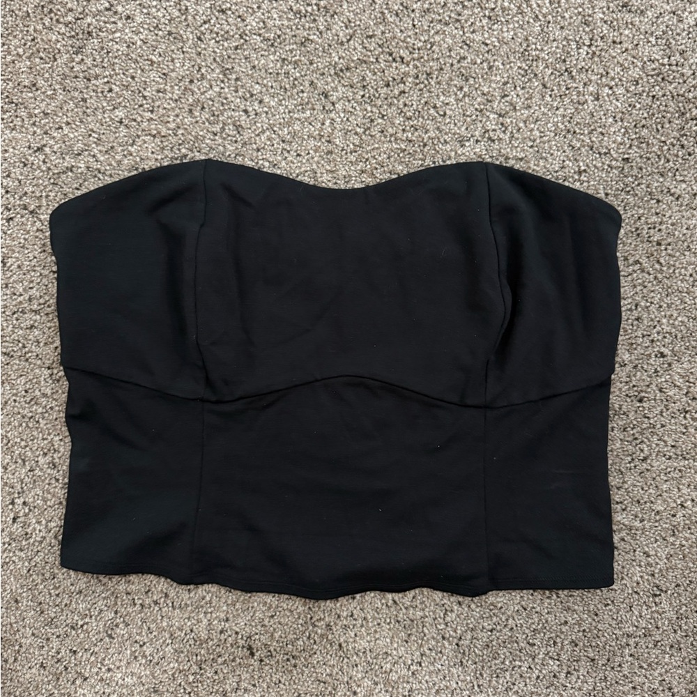 a new day Elegant Black Smocked Top